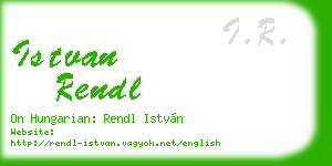 istvan rendl business card